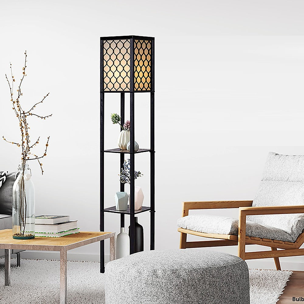 Elegant Shelf Floor Lamp with Diffused Light