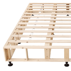 Palermo King Single Ensemble Bed Base Platinum Natural Sand Linen Fabric