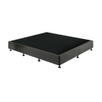 Palermo King Ensemble Bed Base Platinum Graphite Linen Fabric