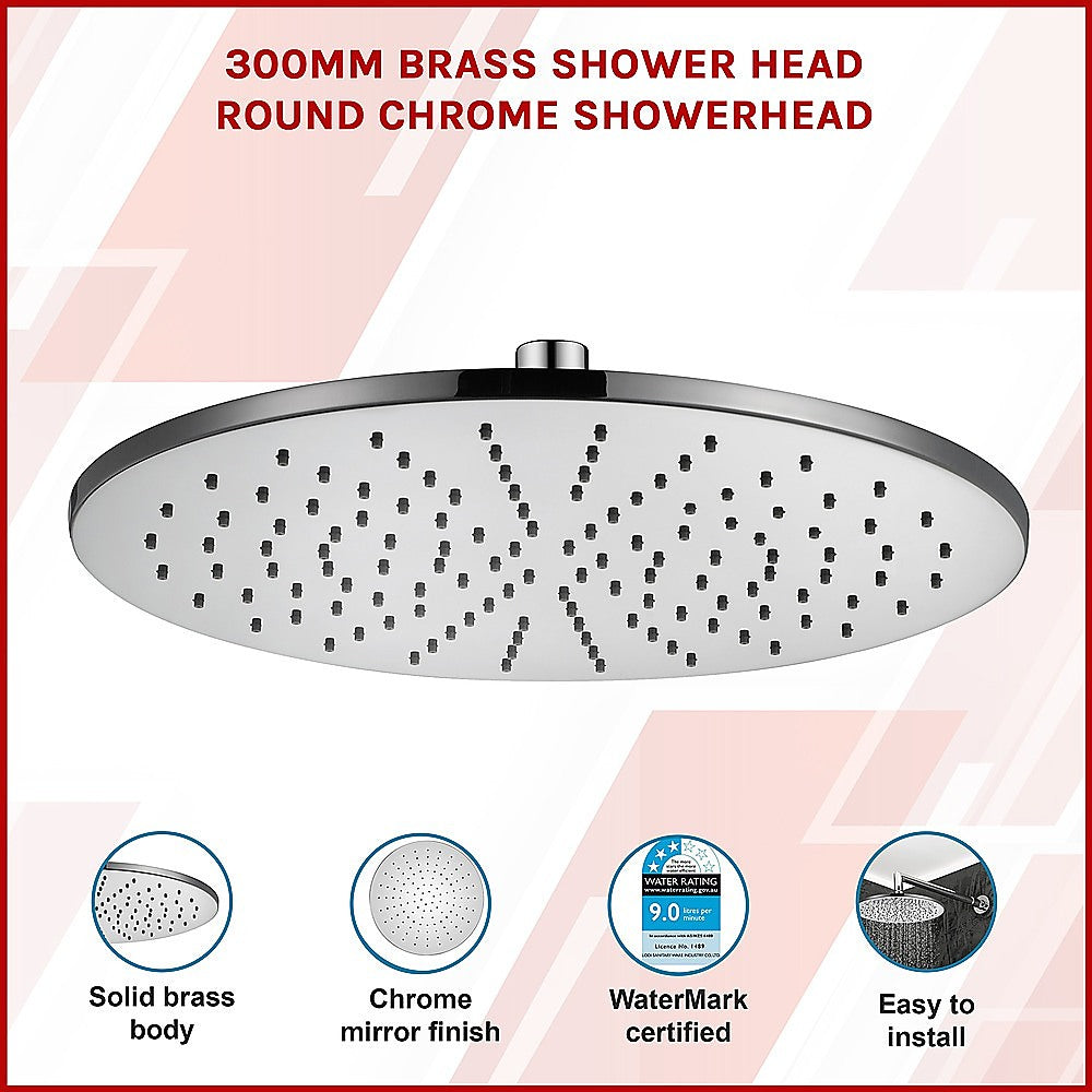 Della Francesca 300mm Brass Shower Head