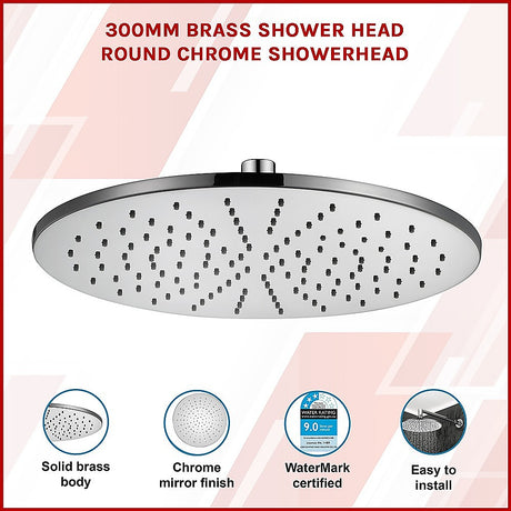 Della Francesca 300mm Brass Shower Head