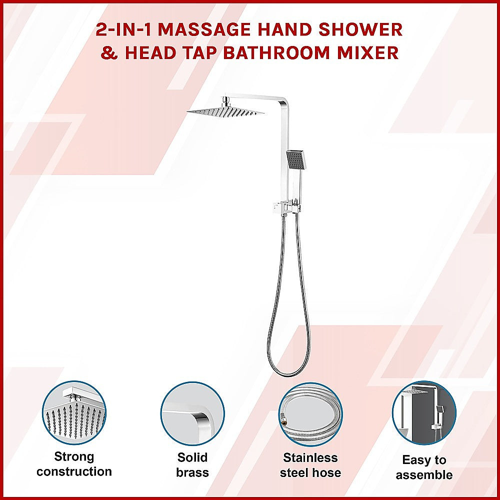 Allure Home 2-in-1 Massage Shower Mixer