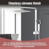 Allure Home 2-in-1 Massage Shower Mixer