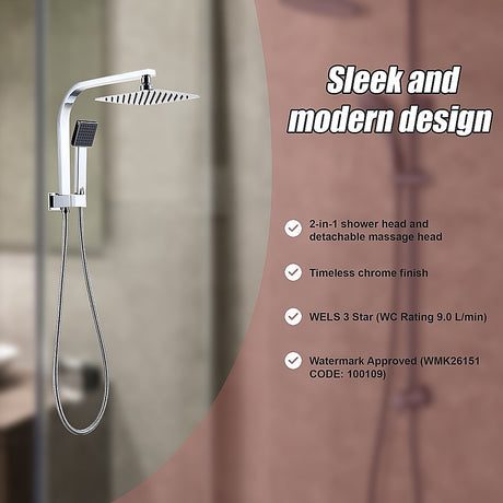 Allure Home 2-in-1 Massage Shower Mixer