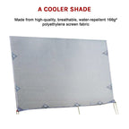 4.6m Caravan Privacy Screen Side Sunscreen Sun Shade for 16' Roll Out Awning