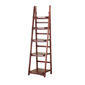 5-Tier Elegant Wooden Ladder Shelf
