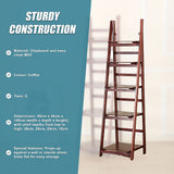 5-Tier Elegant Wooden Ladder Shelf