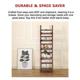 5-Tier Elegant Wooden Ladder Shelf