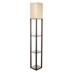 Elegant Shelf Floor Lamp with Diffused Light