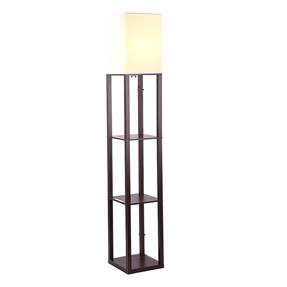 Elegant Shelf Floor Lamp with Diffused Light