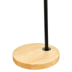 Modern Table lamp Desk Light Timber Base Bedside Bedroom Black