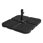 Outdoor Patio 4-Piece Cantilever Offset 3M Umbrella Base Stand Weight Water Sand