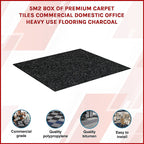 Premium Charcoal Carpet Tiles for Heavy Use