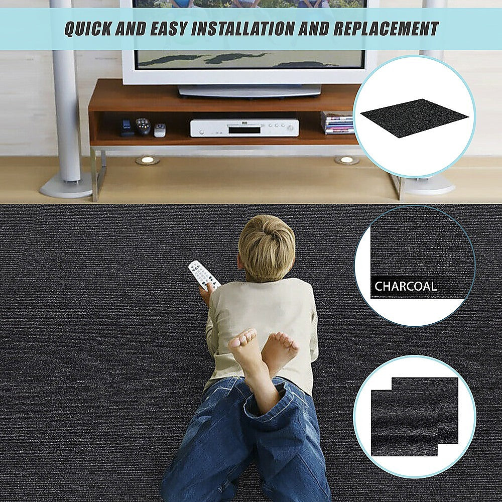 Premium Charcoal Carpet Tiles for Heavy Use