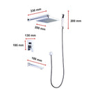 Luxurious 8" Rain Shower Head Mixer Set