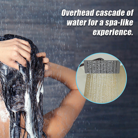 Della Francesca 200mm Matte Black Shower Head