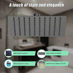 Della Francesca 200mm Matte Black Shower Head