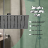 Della Francesca 200mm Matte Black Shower Head