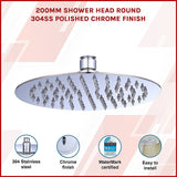 Della Francesca 200mm Round Rain Shower Head