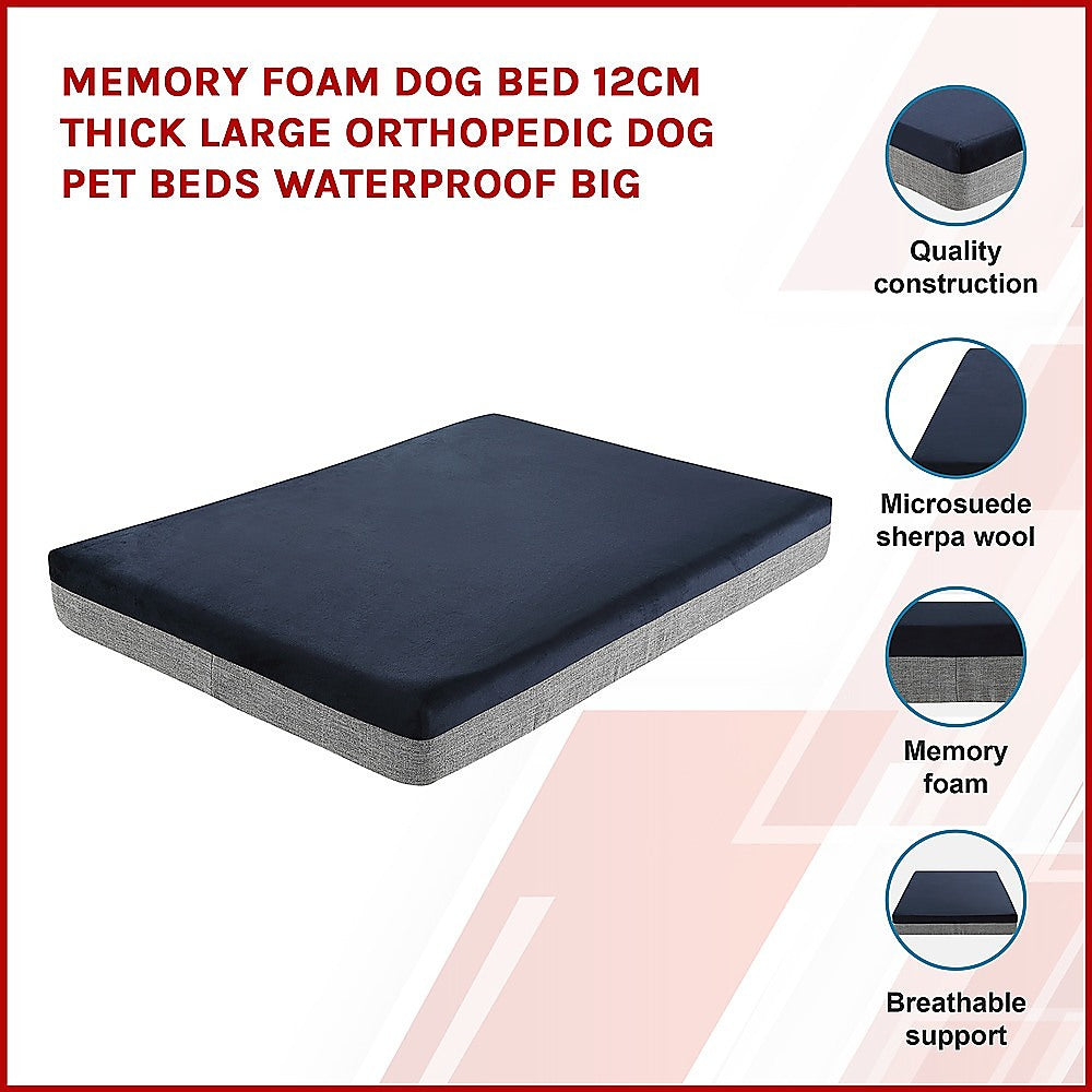 Premium Orthopedic Memory Foam Dog Bed