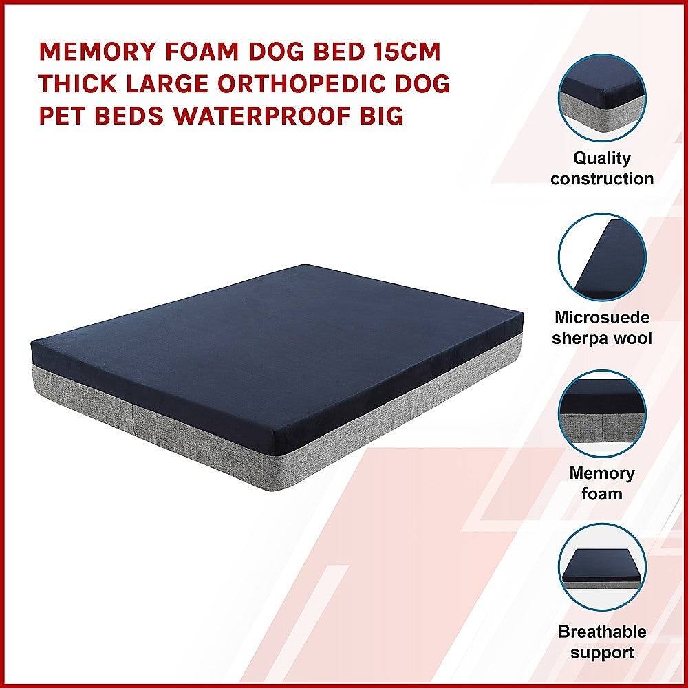Premium Orthopedic Memory Foam Dog Bed