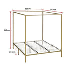 4 Four Poster King Bed Frame