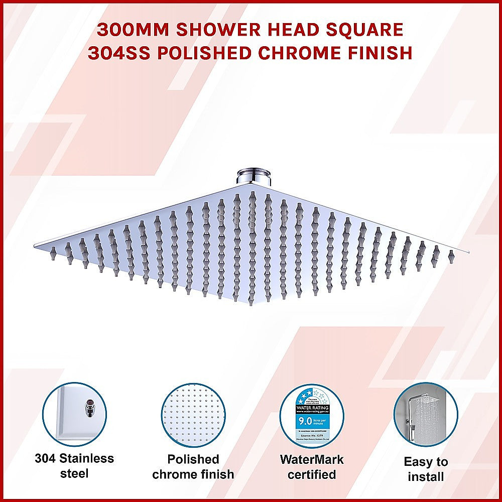 Della Francesca 300mm Square Rain Shower Head