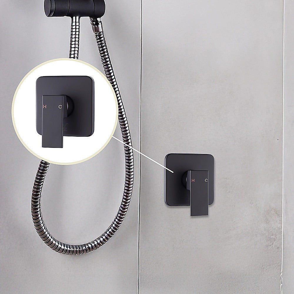 Shower Bath Mixer Tap Bathroom WATERMARK Approved - Electroplated Matte Black