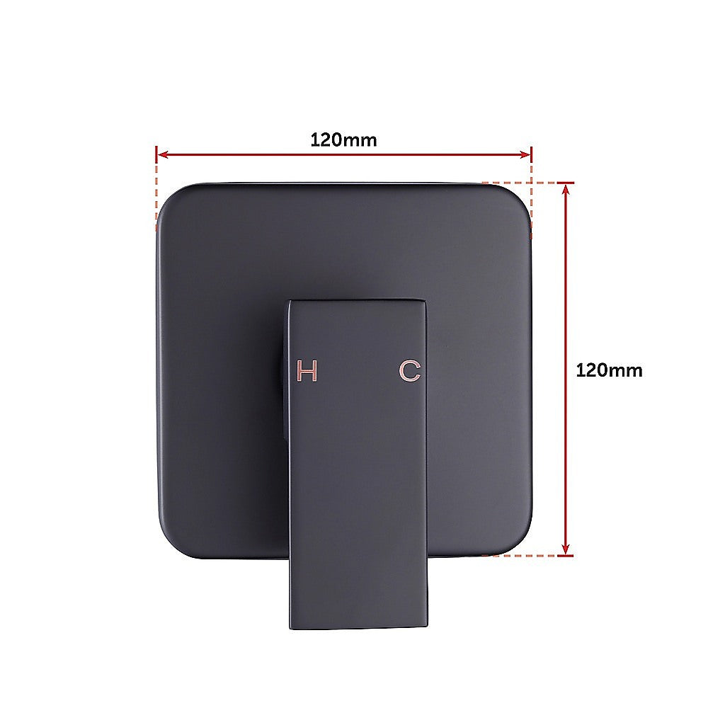 Shower Bath Mixer Tap Bathroom WATERMARK Approved - Electroplated Matte Black