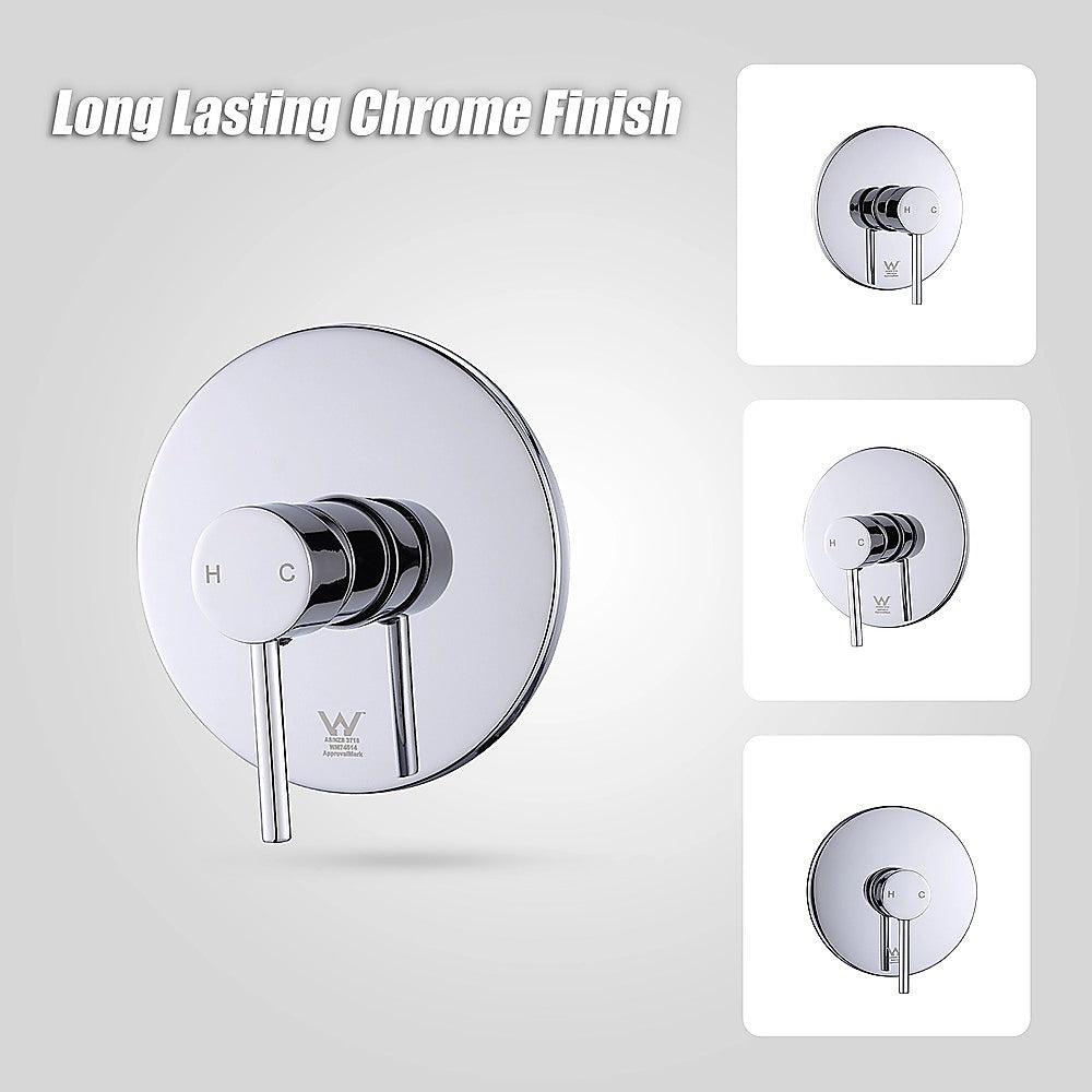 Shower Bath Mixer Tap Bathroom WATERMARK Approved - Chrome