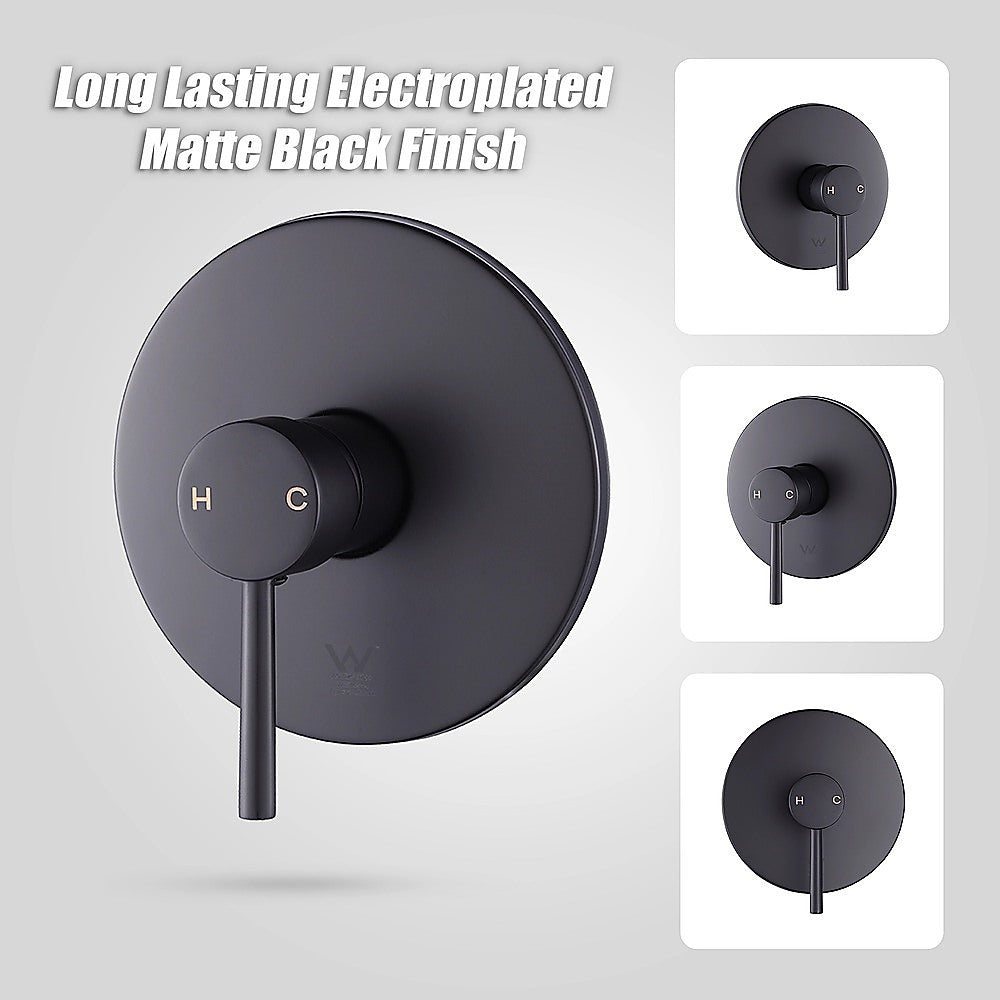 Shower Bath Mixer Tap Bathroom Electroplated Matte Black