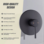 Shower Bath Mixer Tap Bathroom Electroplated Matte Black