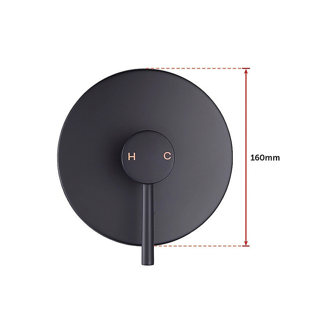 Shower Bath Mixer Tap Bathroom Electroplated Matte Black