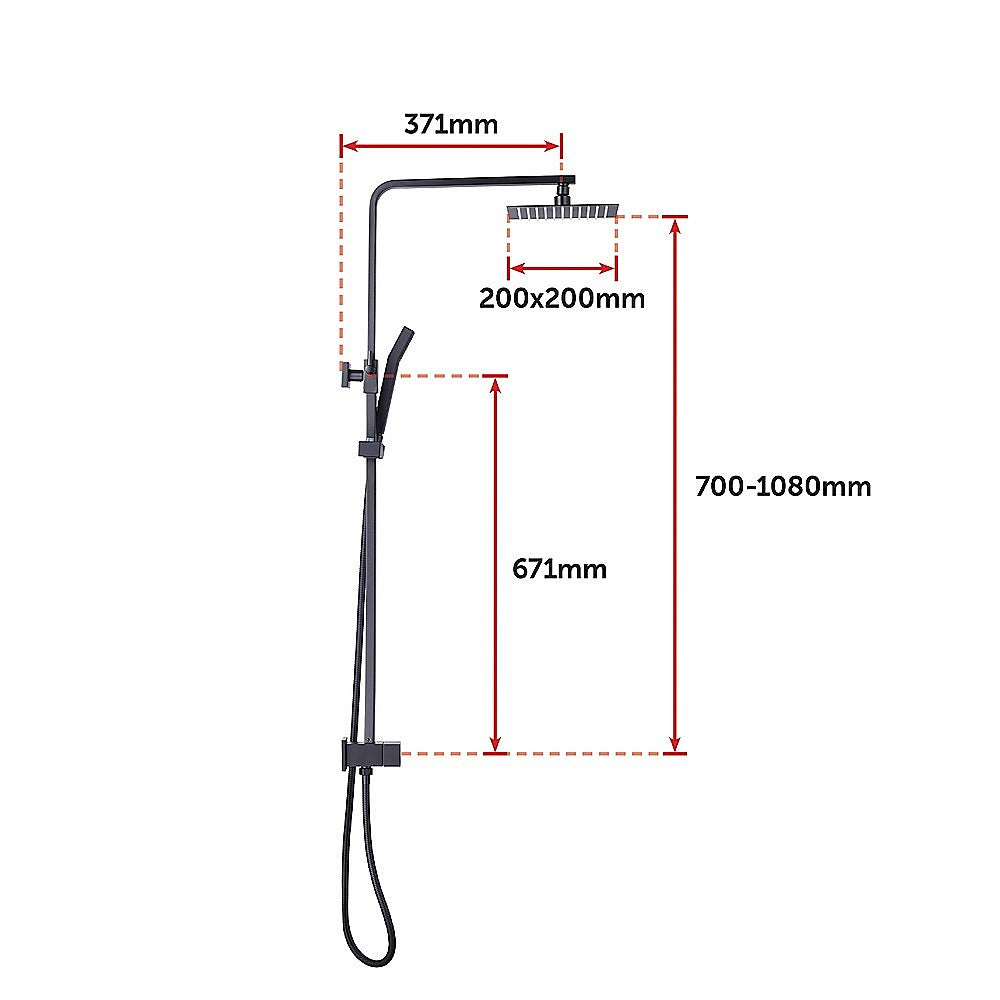 Della Francesca 8" Dual Head Rain Shower Set