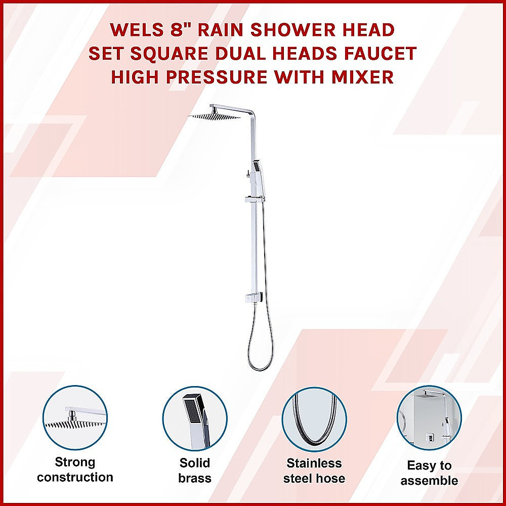 Della Francesca 8" Rain Shower Head Set