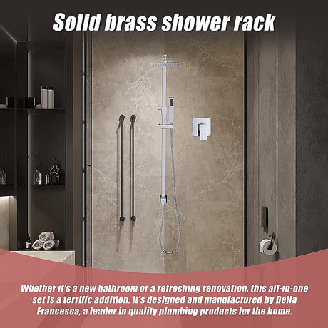 Della Francesca 8" Rain Shower Head Set