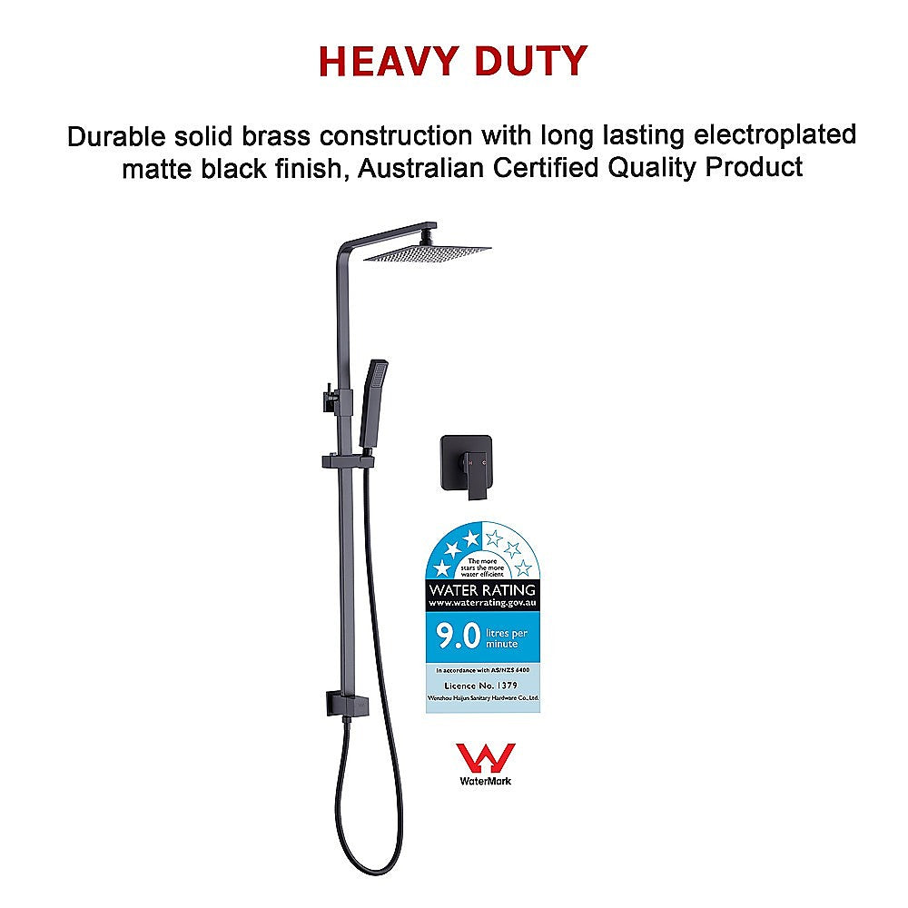 WELS 8" Dual Rain Shower Head Set