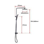 WELS 8" Dual Rain Shower Head Set