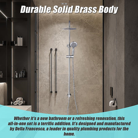 Della Francesca 8" Dual Head Rain Shower Set