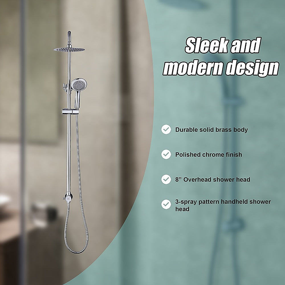 Della Francesca 8" Dual Head Rain Shower Set