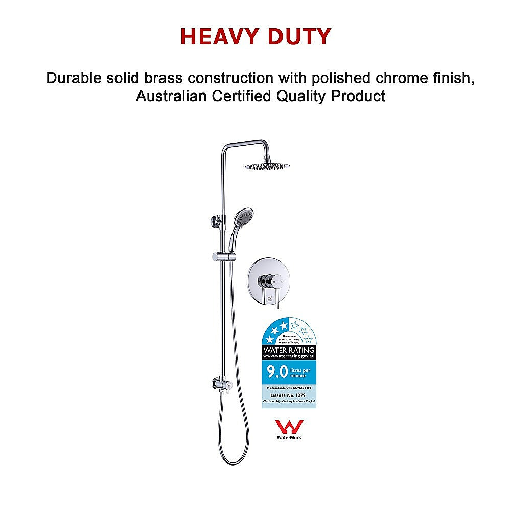 WELS Dual Head 8" Rain Shower Set