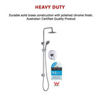 WELS Dual Head 8" Rain Shower Set