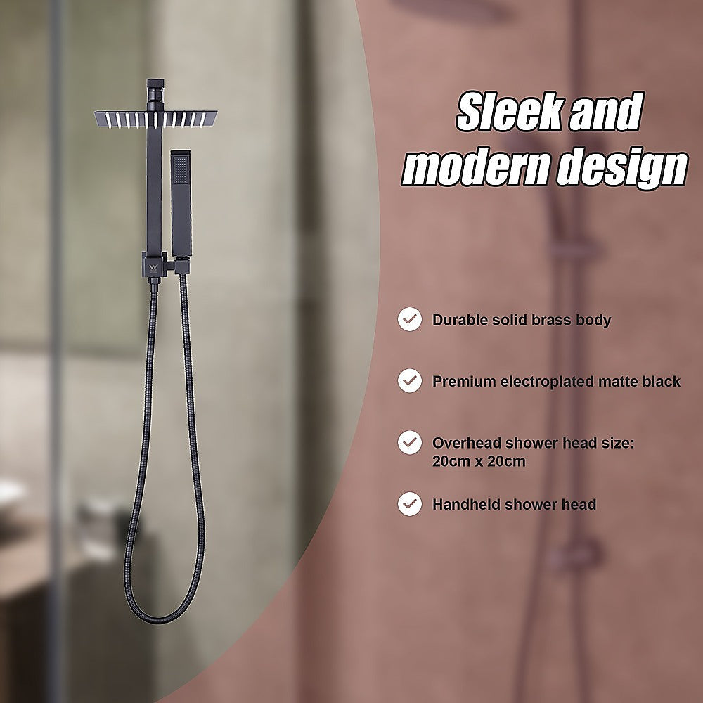 WELS 8" Dual Head Rain Shower Set