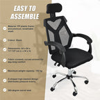 Ergonomic Mesh Office Gaming Chair - Black
