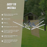 Wall-Mountable 5-Arm Clothes Airer Dryer