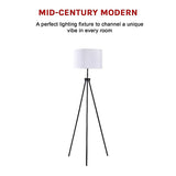 Mid-Century Modern Tripod Floor Lamp