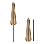 9FT Patio Umbrella Outdoor Garden Table Umbrella with 8 Sturdy Ribs