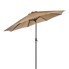 9FT Patio Umbrella Outdoor Garden Table Umbrella with 8 Sturdy Ribs
