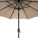 9FT Patio Umbrella Outdoor Garden Table Umbrella with 8 Sturdy Ribs