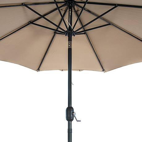 9FT Patio Umbrella Outdoor Garden Table Umbrella with 8 Sturdy Ribs